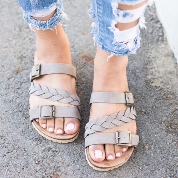 TERRI Braided Sandal - TAUPE - Picture 2 of 5